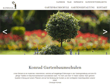 Tablet Screenshot of konrad-gartenbaumschulen.de